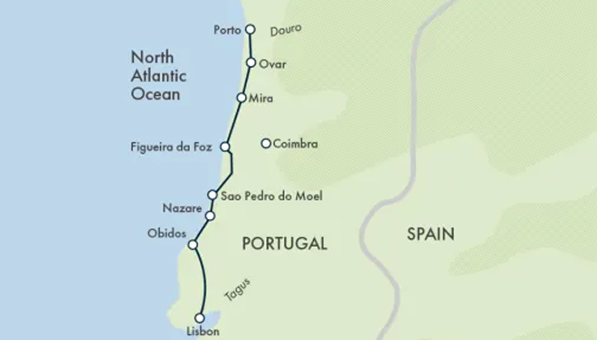 Porto to Lisbon Atlantic Ride