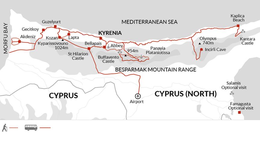 Walking in Northern Cyprus Tour